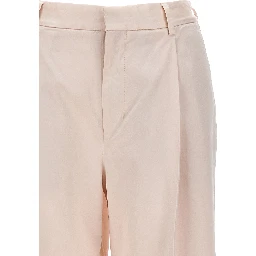 Multicolor Cotton Casual Pants