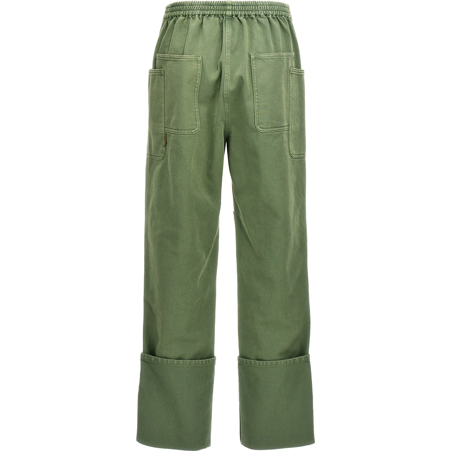 Bicolor Cotton Casual Pants
