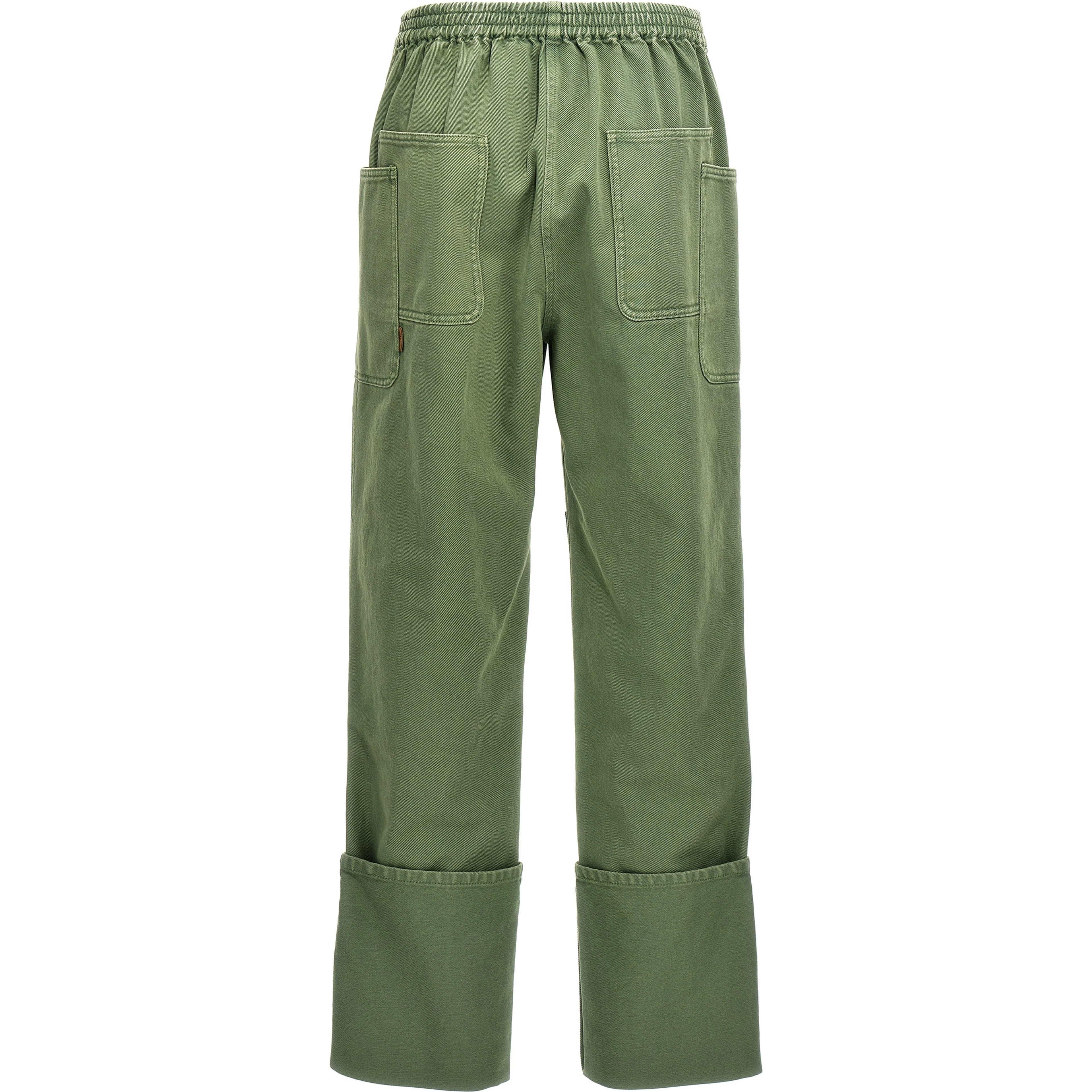 Bicolor Cotton Casual Pants