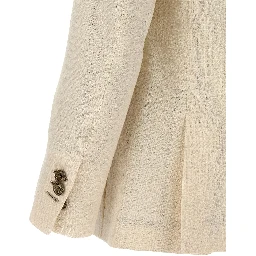 White Silk Blazer
