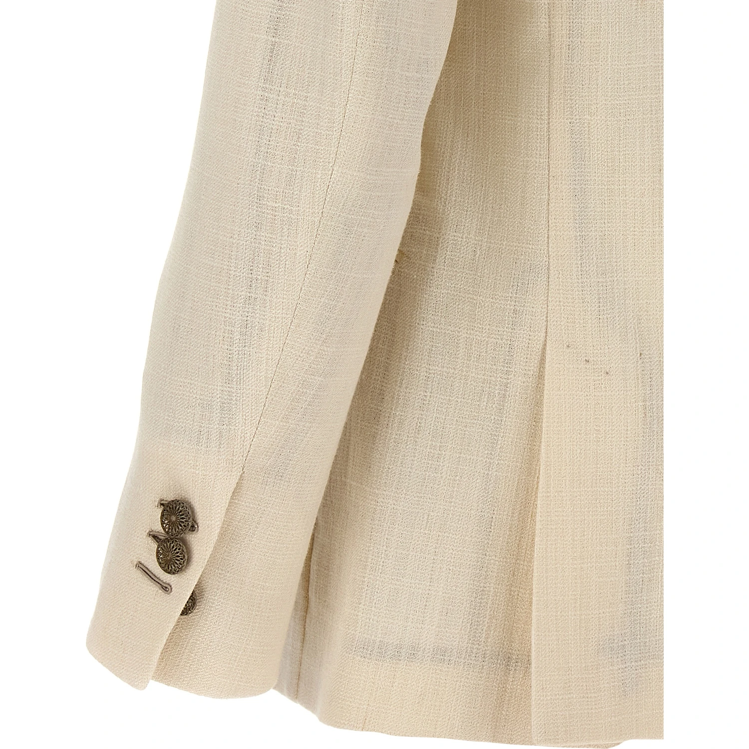 White Silk Blazer