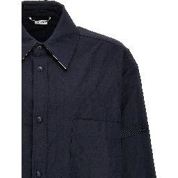 Blue Polyamide Blouse