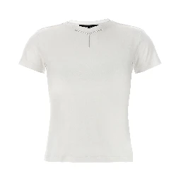 White Viscose T-Shirt