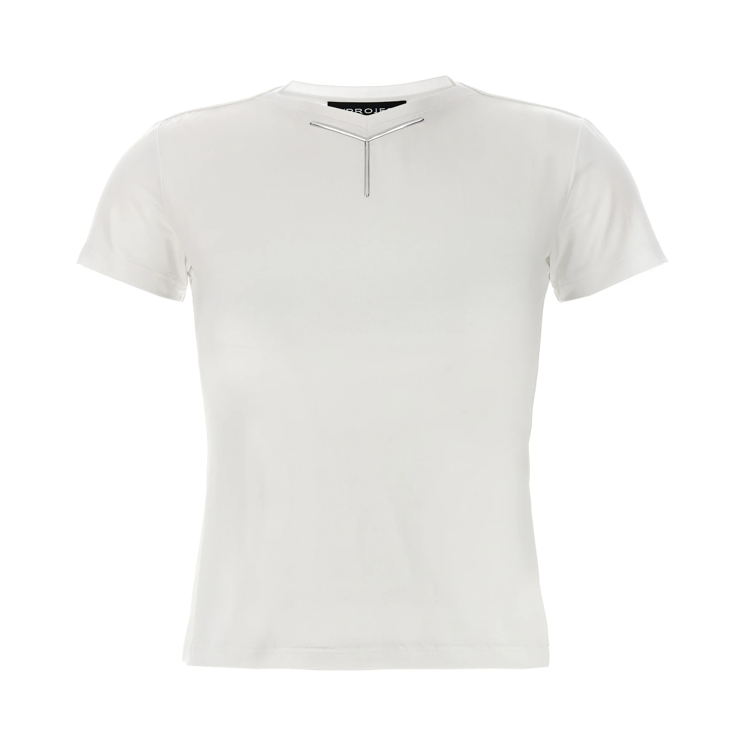 White Viscose T-Shirt