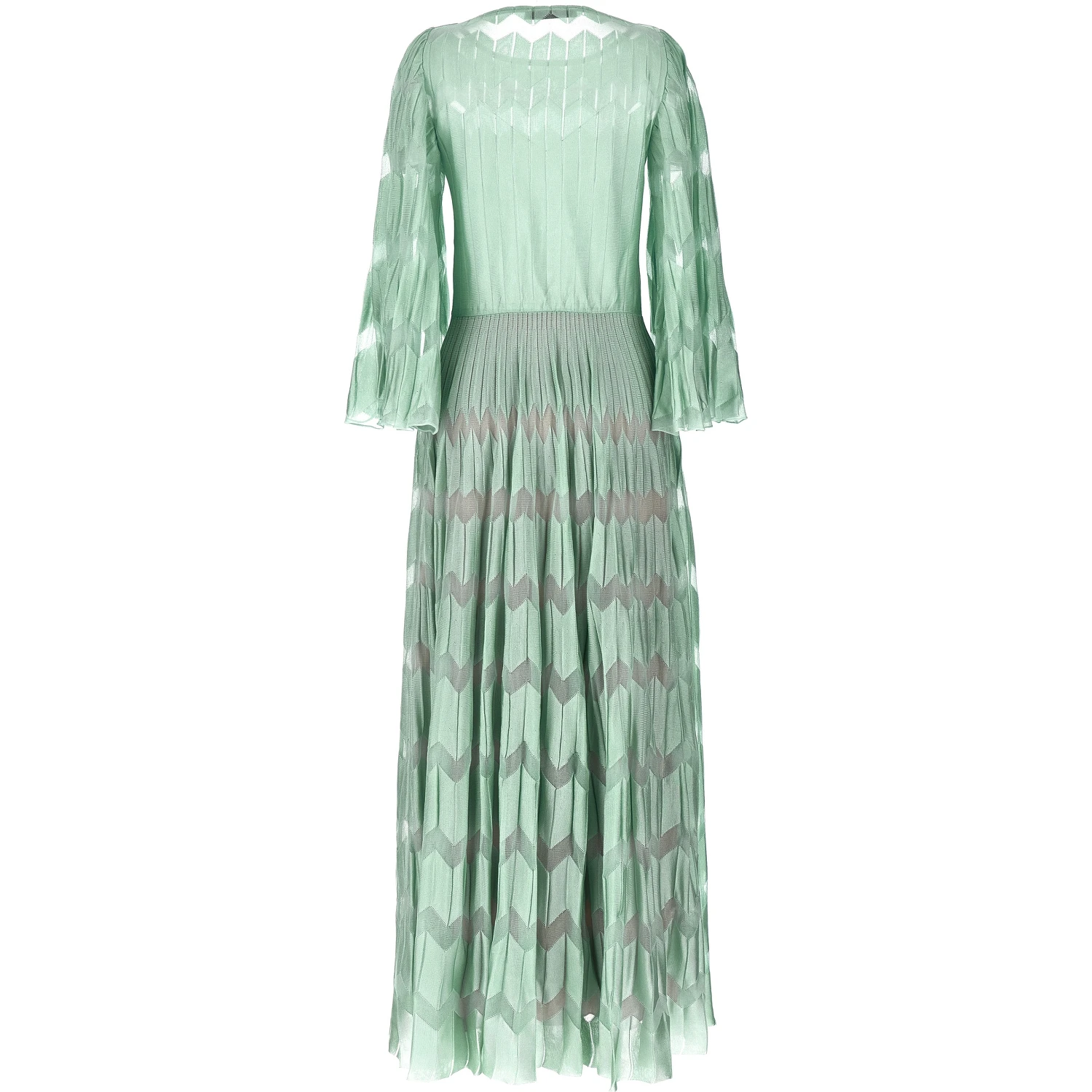 Bicolor Viscose Long Dress