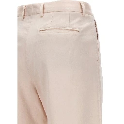 Multicolor Cotton Casual Pants