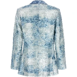 Blue Polyester Blazer