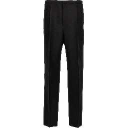Black Virgin Wool Dress Pants