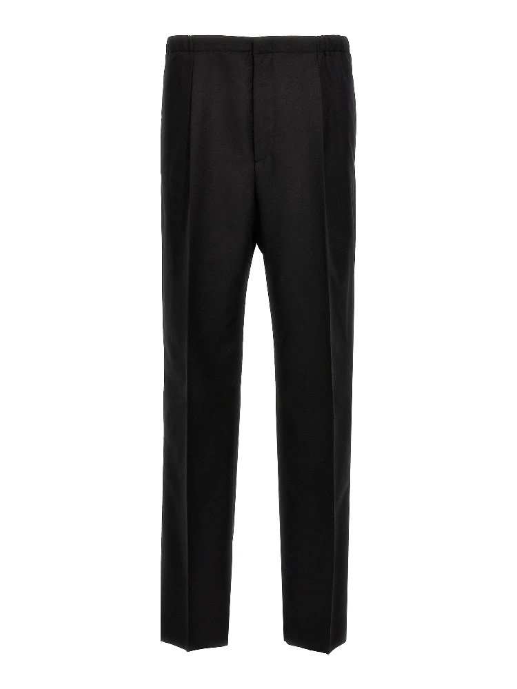 Black Virgin Wool Dress Pants