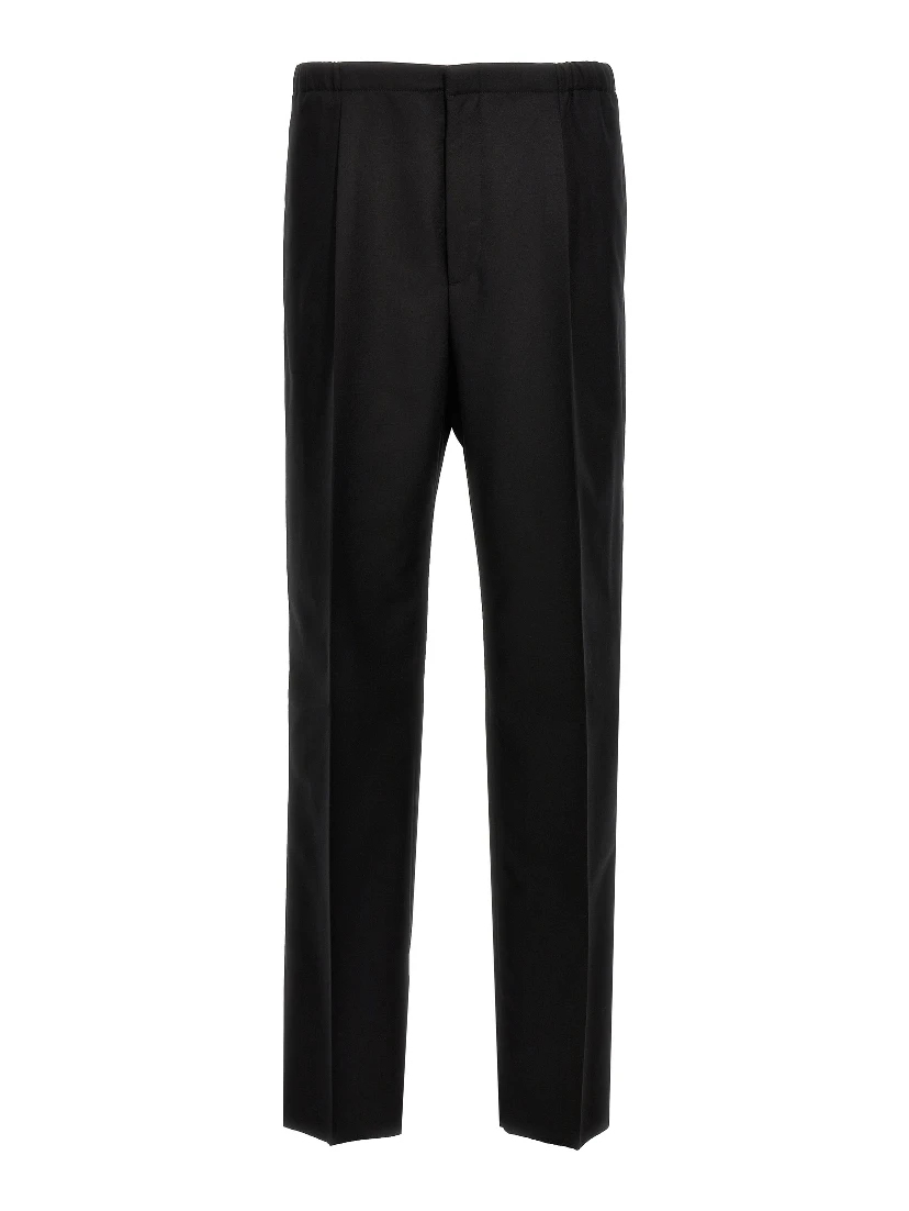 Black Virgin Wool Dress Pants