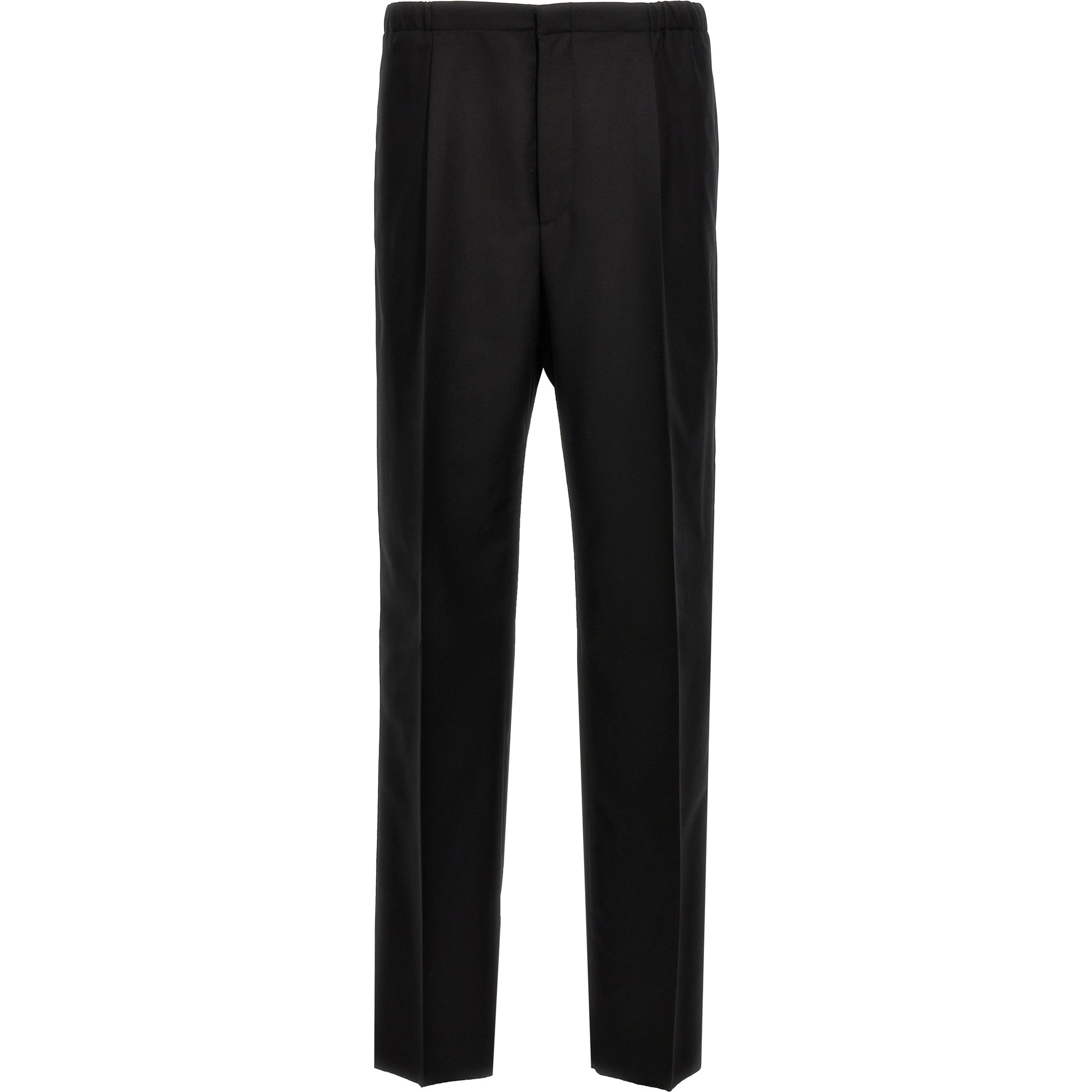 Black Virgin Wool Dress Pants