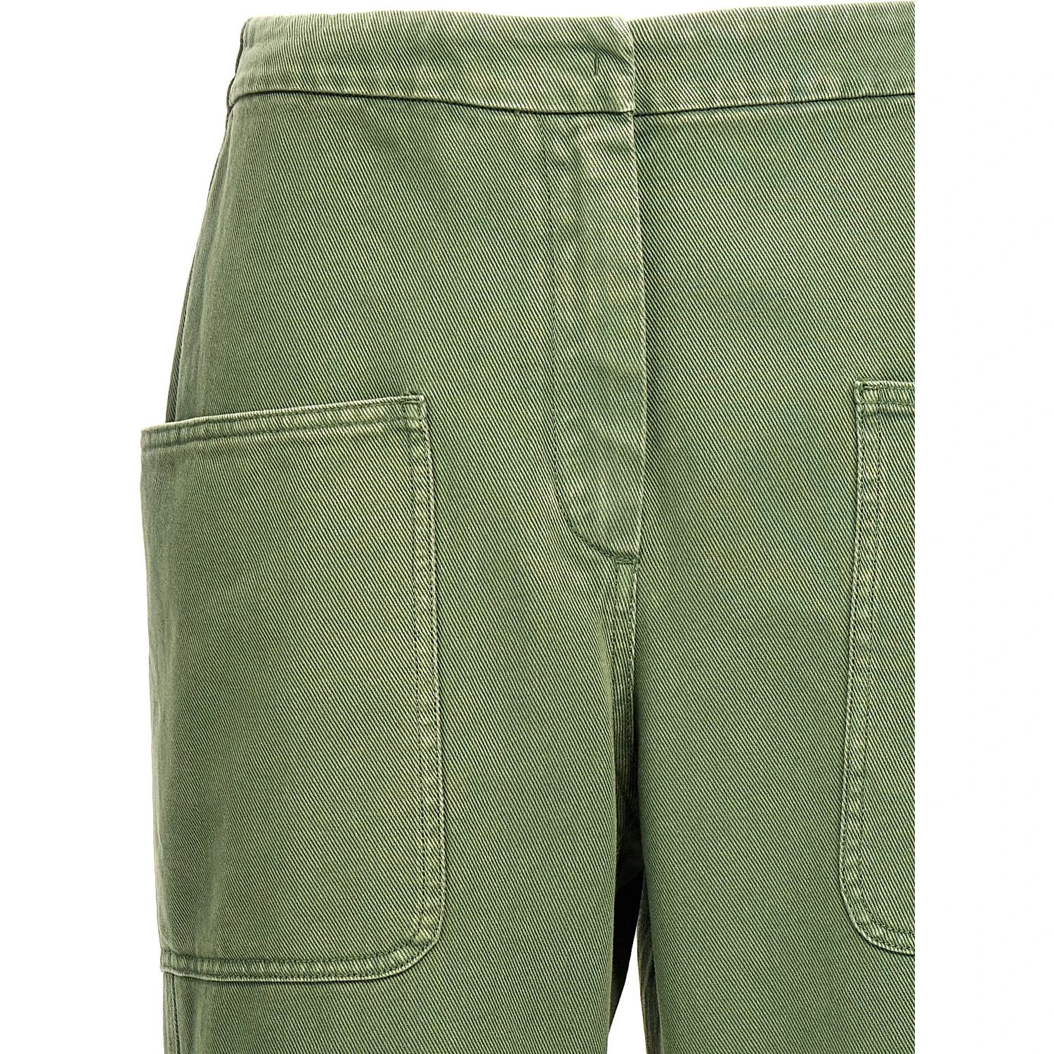 Bicolor Cotton Casual Pants