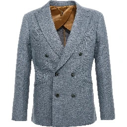 Blue Silk Blazer