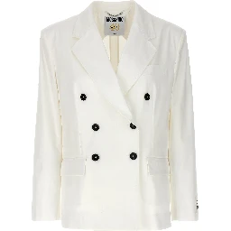 White Cotton Blazer