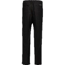 Black Virgin Wool Dress Pants