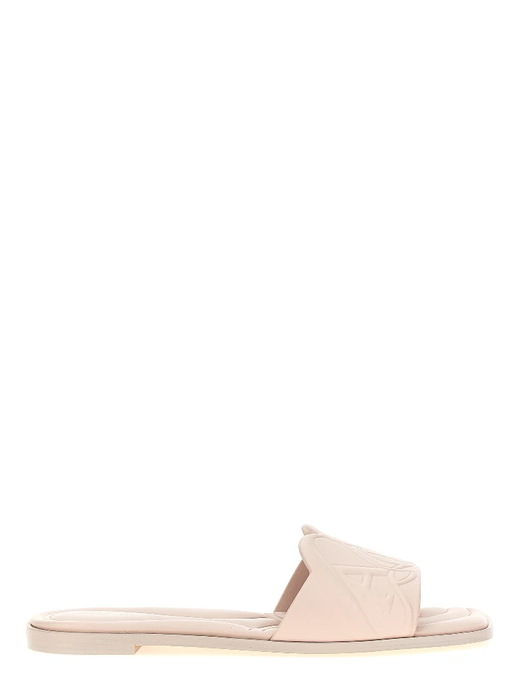 Multicolor Calfskin Slides
