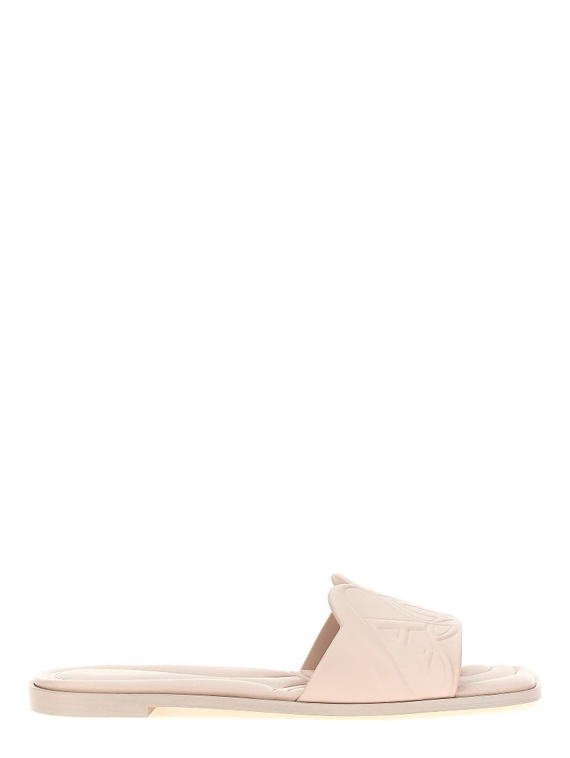 Multicolor Calfskin Slides