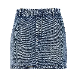 Blue Cotton Long Skirt