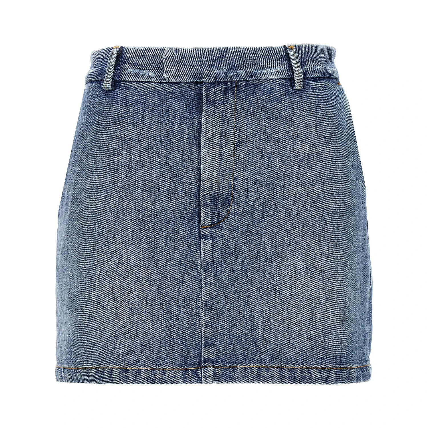 Blue Cotton Long Skirt
