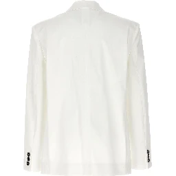 White Cotton Blazer