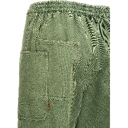 Bicolor Cotton Casual Pants