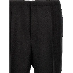 Black Virgin Wool Dress Pants