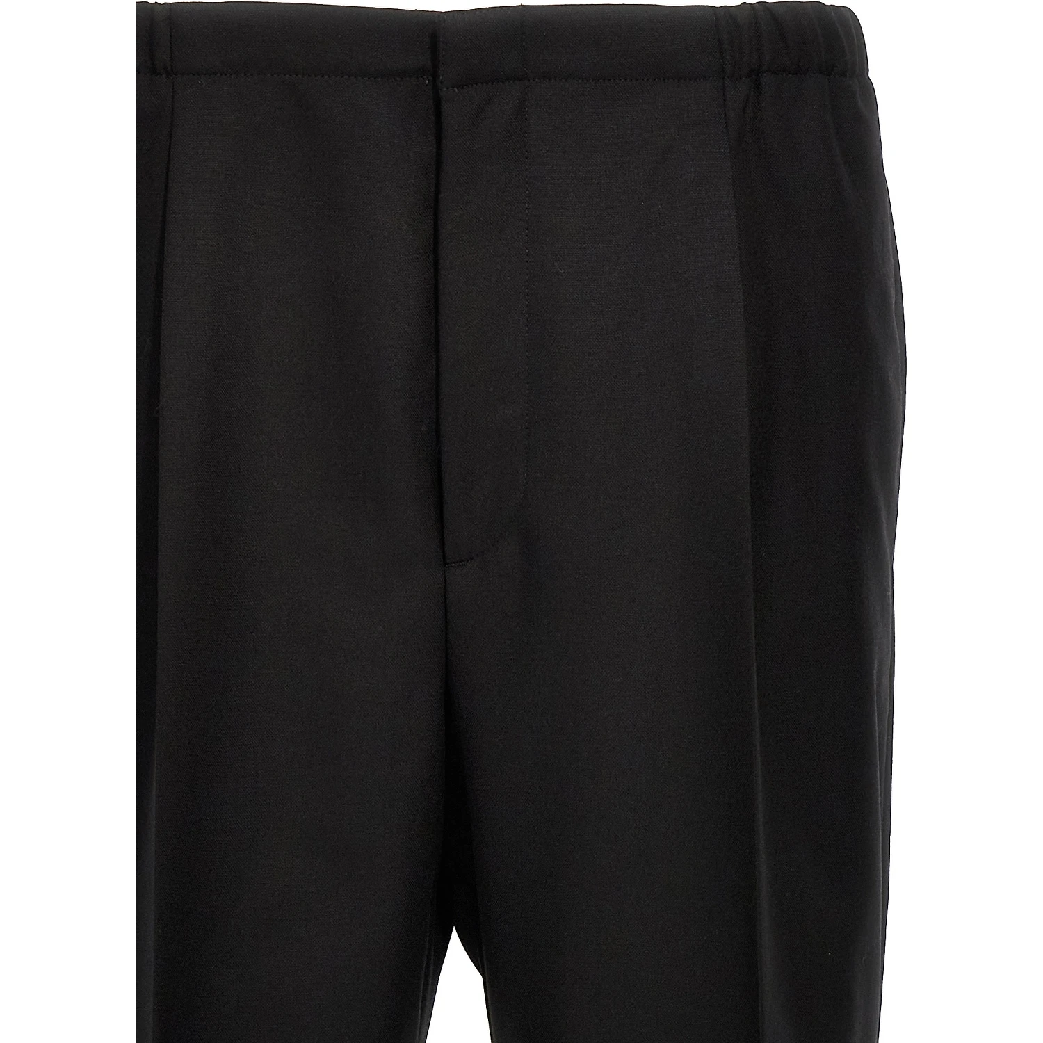 Black Virgin Wool Dress Pants