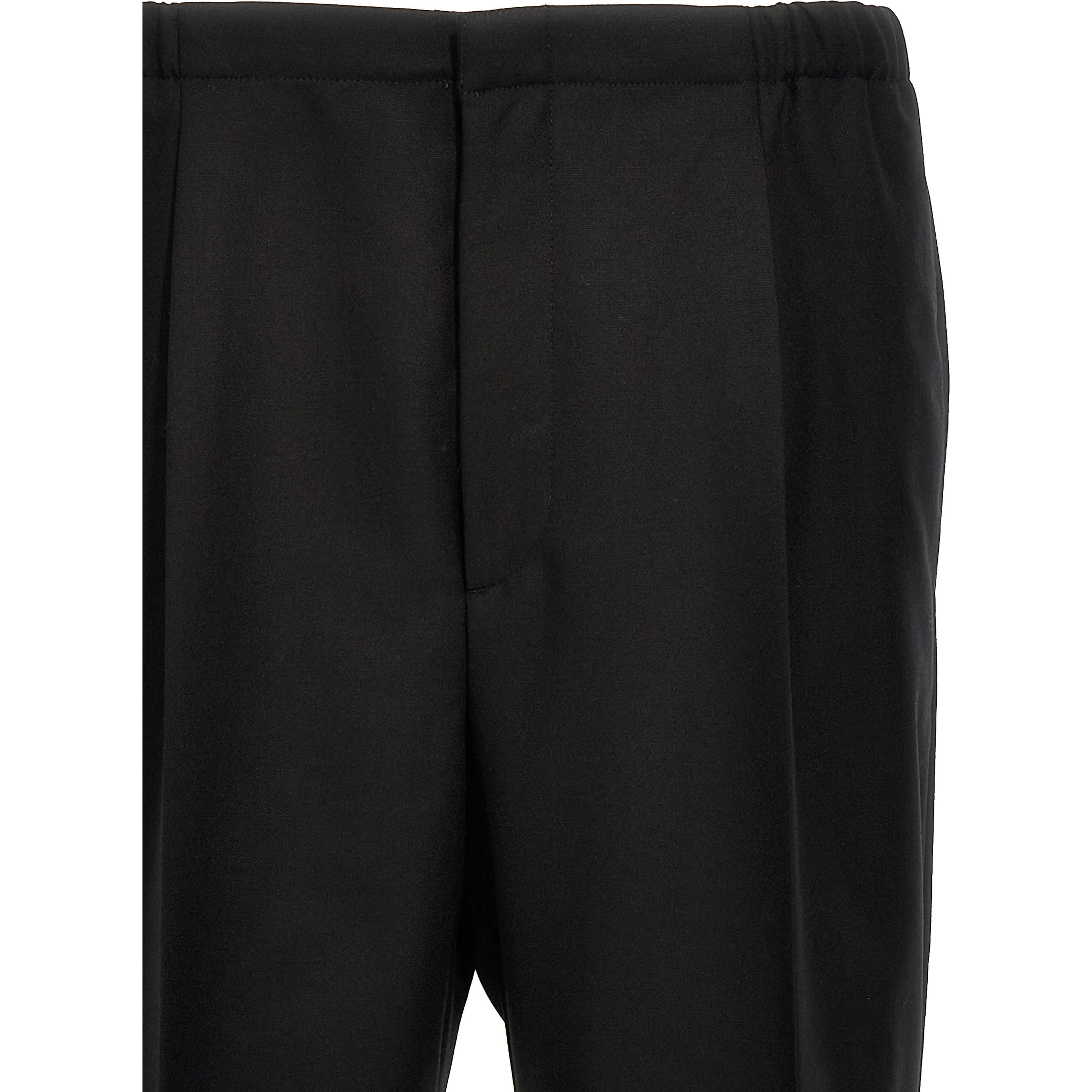 Black Virgin Wool Dress Pants