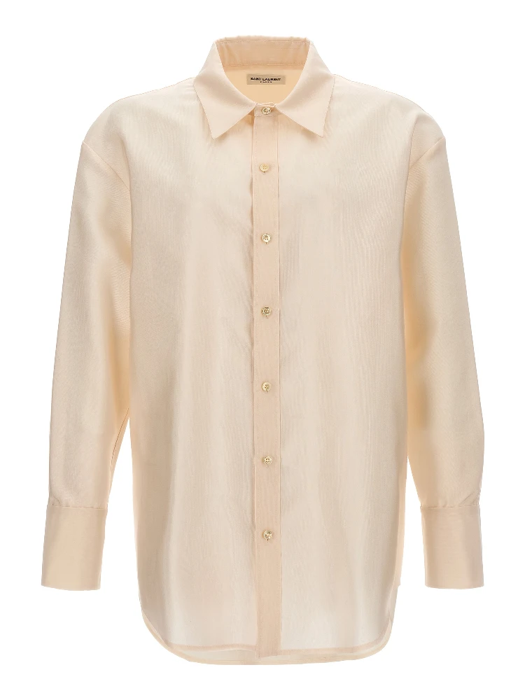 Beige Acetate Blouse