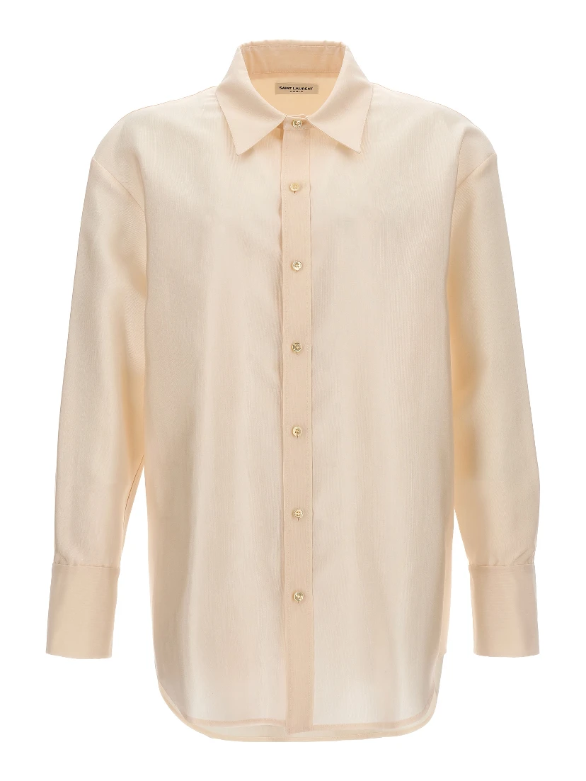 Beige Acetate Blouse