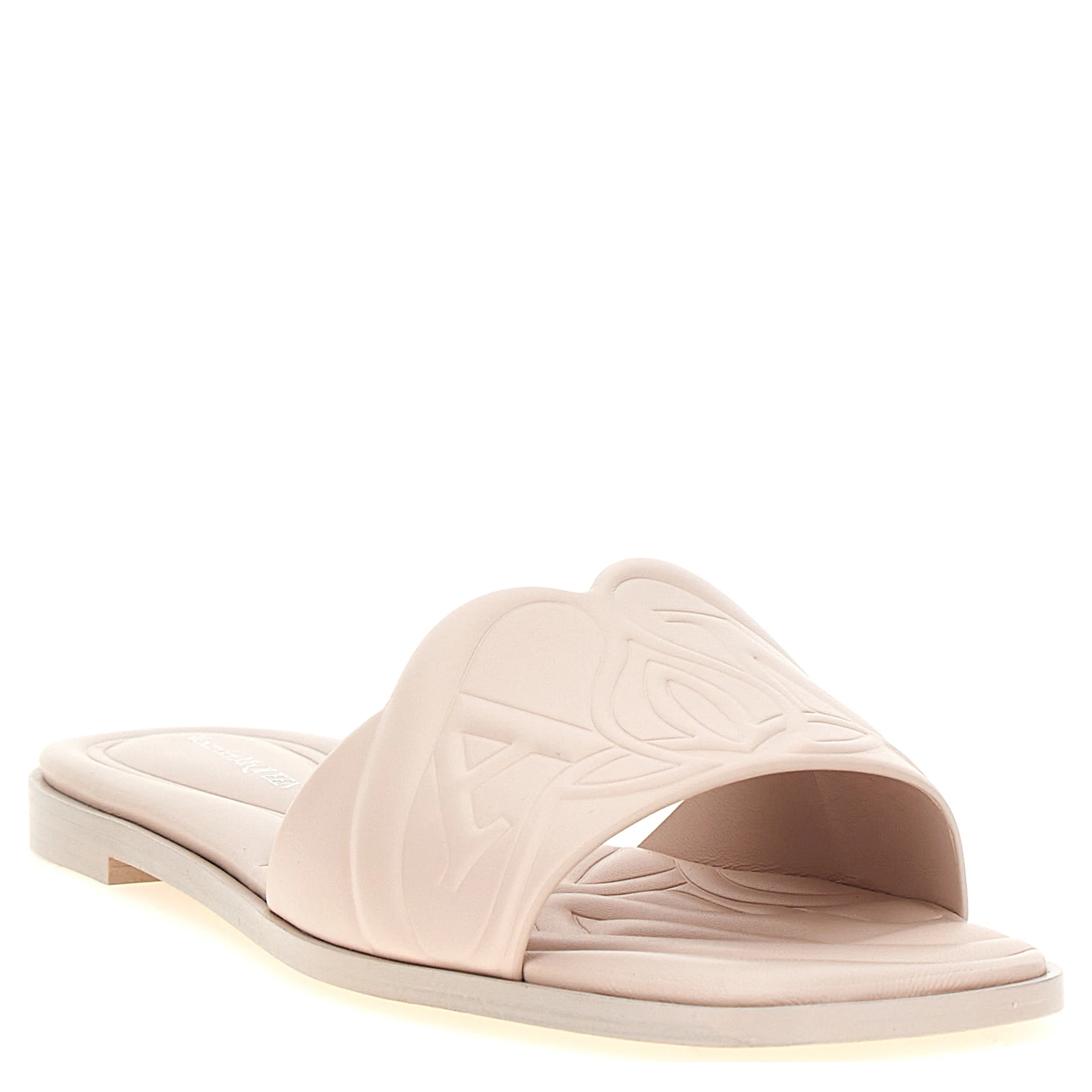 Multicolor Calfskin Slides