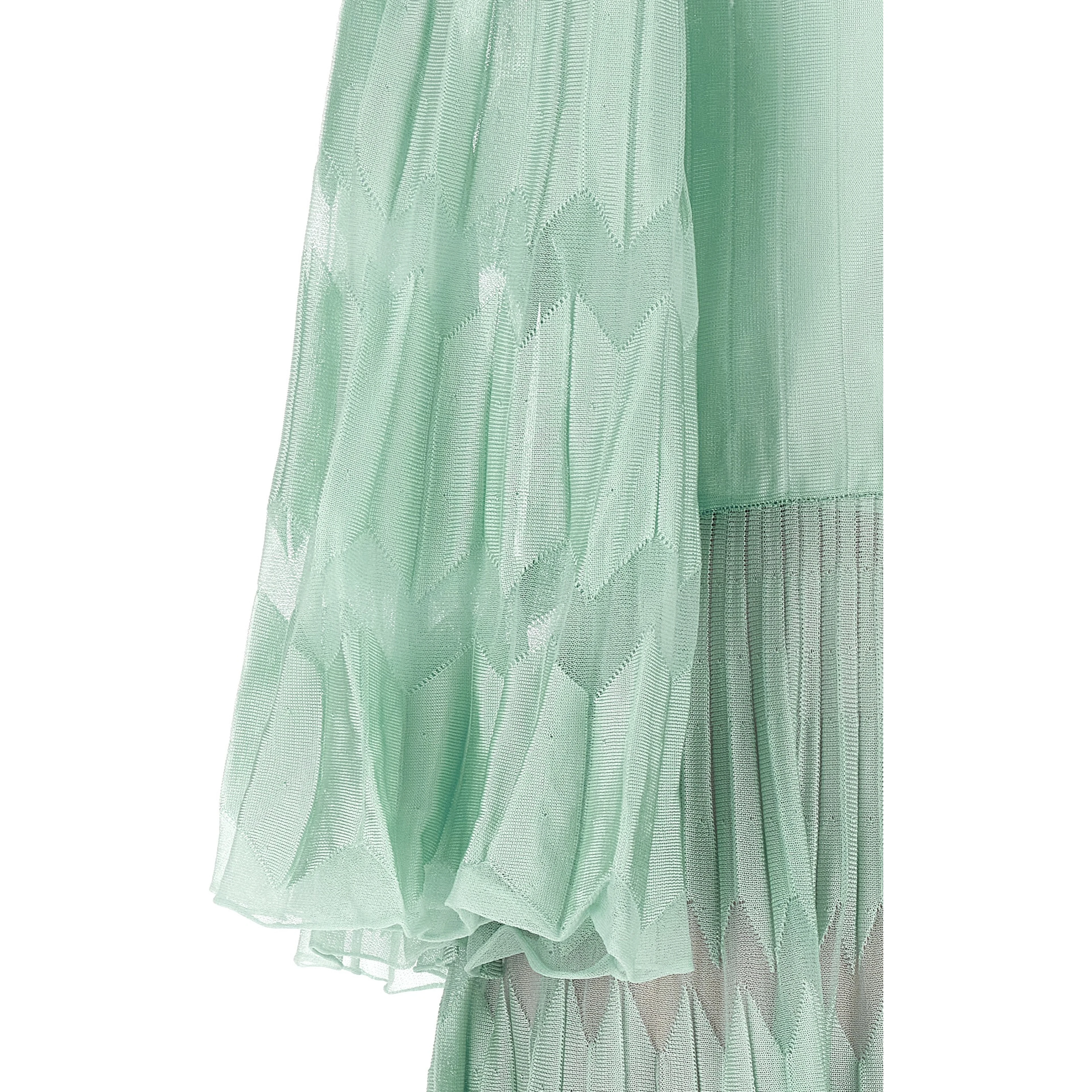Bicolor Viscose Long Dress