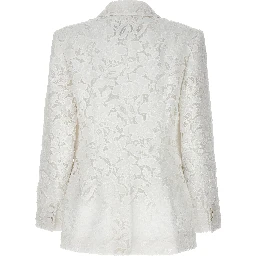 White Polyester Blazer