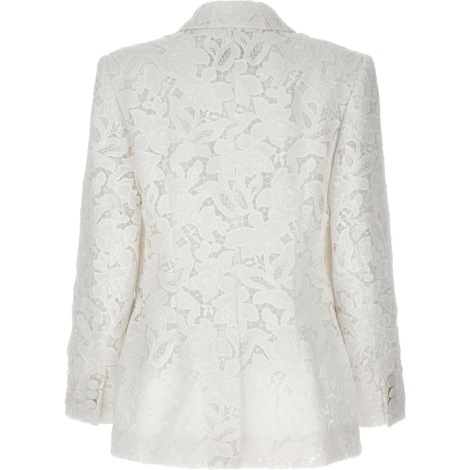 White Polyester Blazer