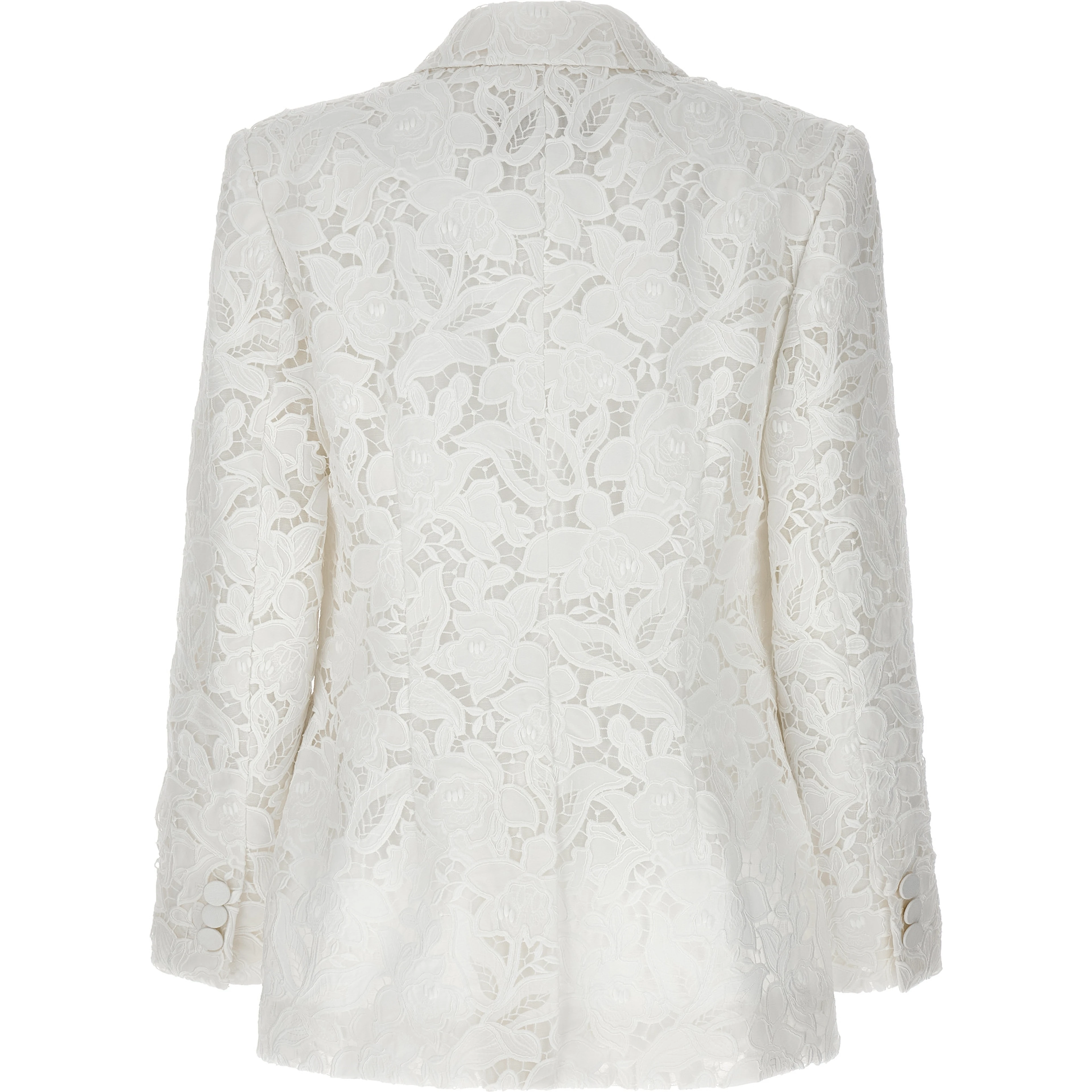 White Polyester Blazer