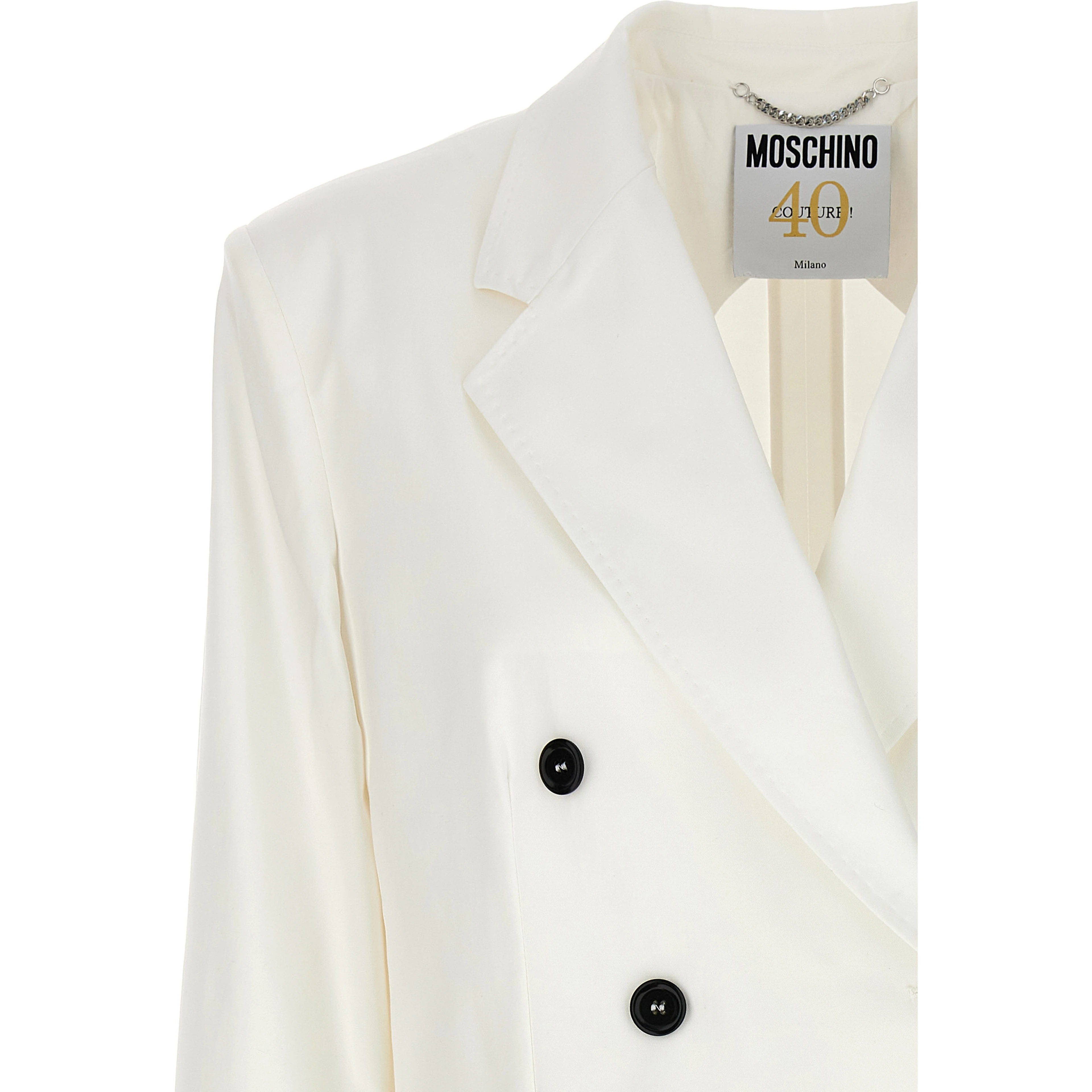 White Cotton Blazer