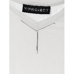 White Viscose T-Shirt