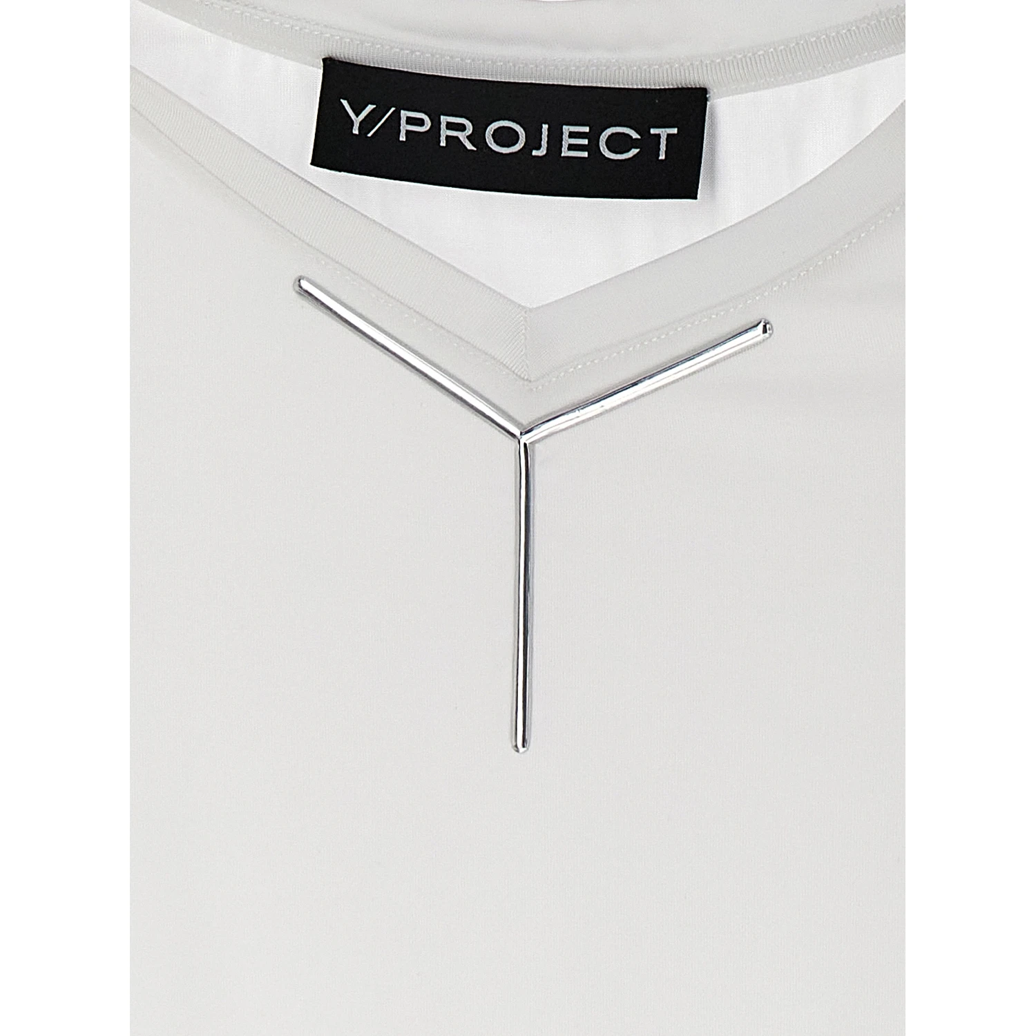 White Viscose T-Shirt
