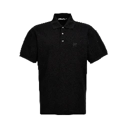 Black Polyester Polo Shirt