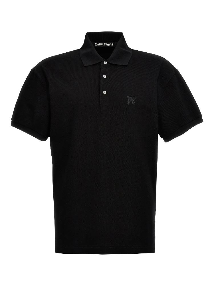 Black Polyester Polo Shirt