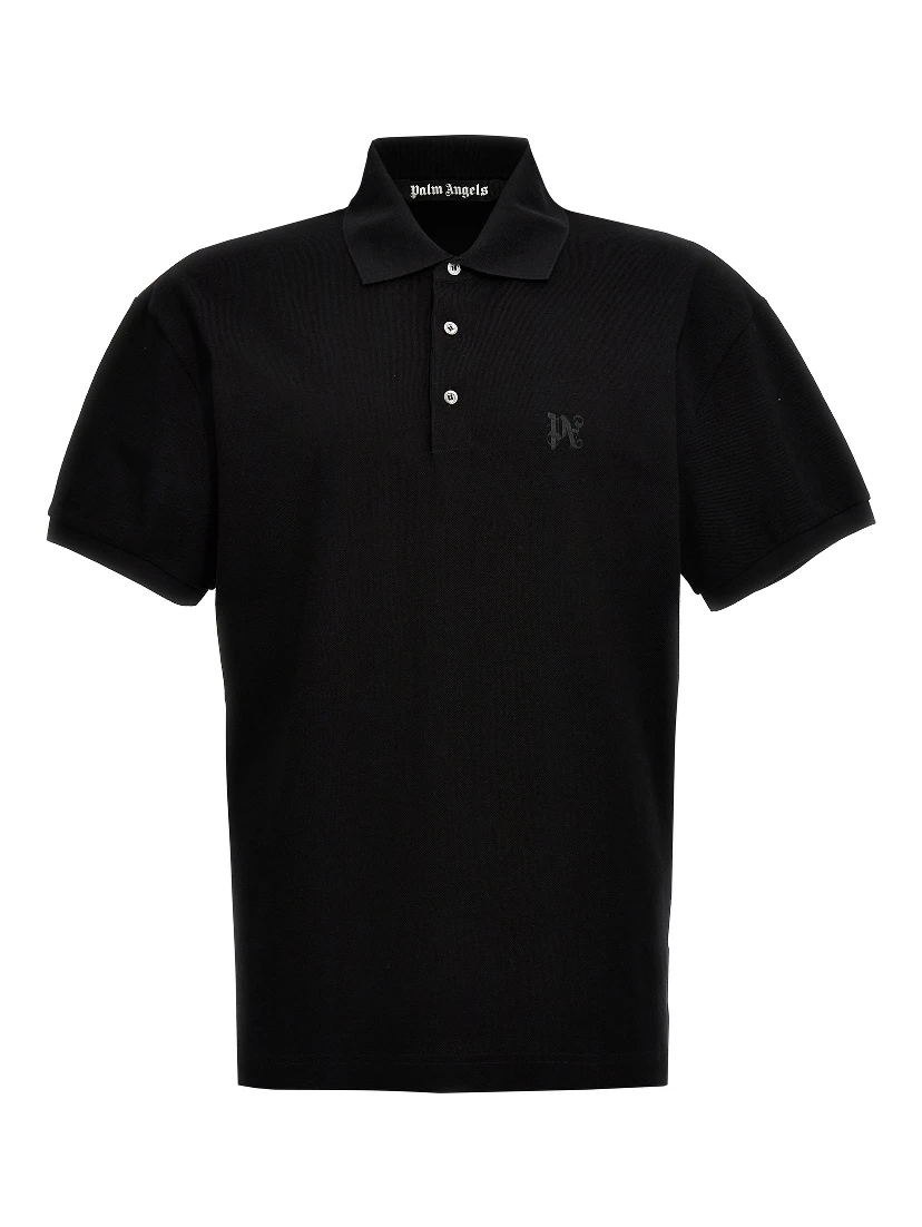 Black Polyester Polo Shirt