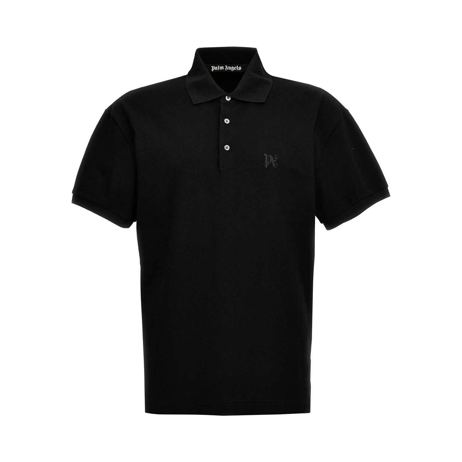 Black Polyester Polo Shirt