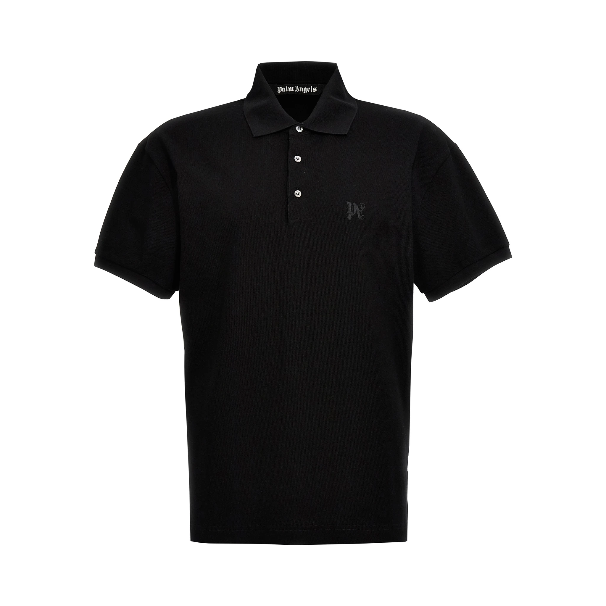 Black Polyester Polo Shirt