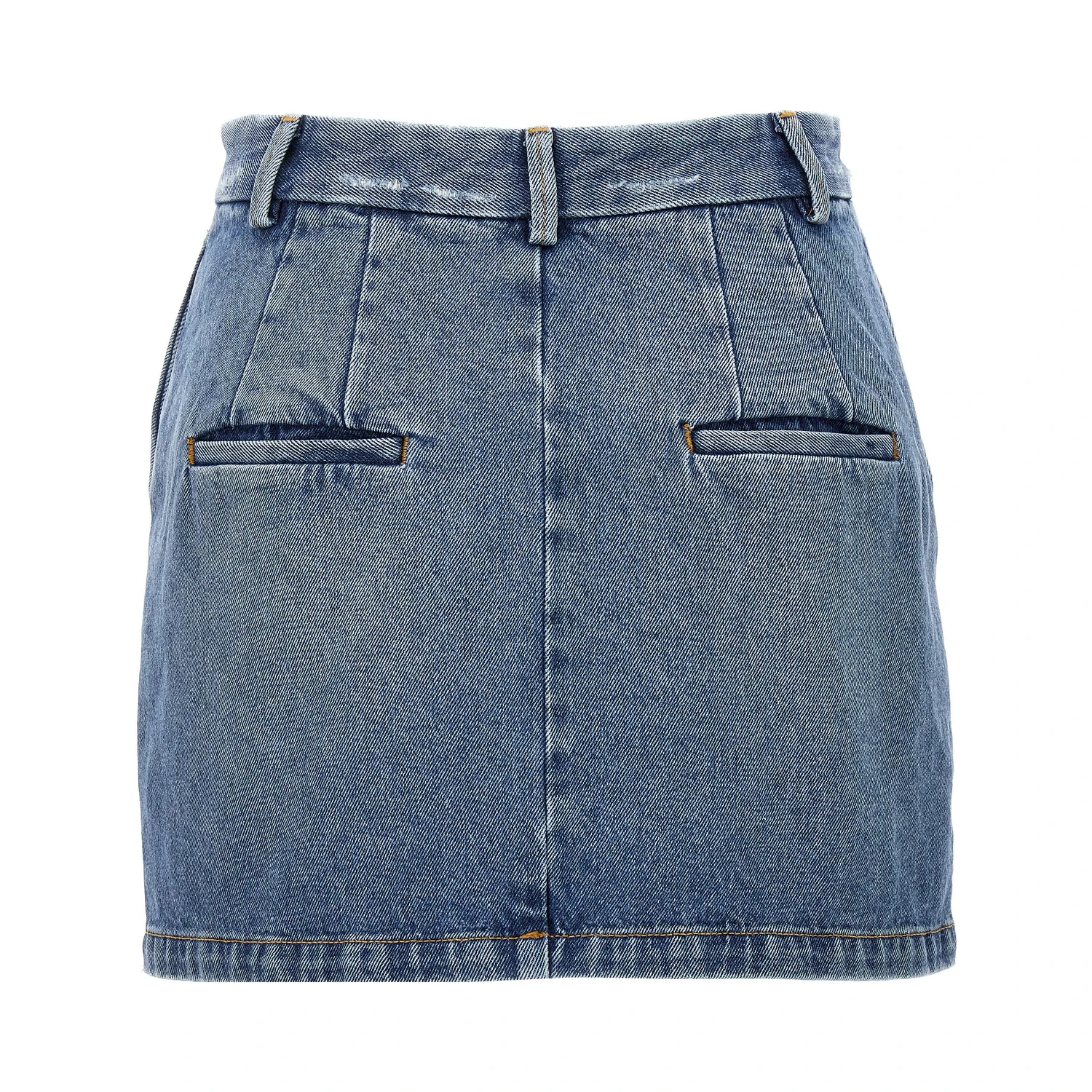 Blue Cotton Long Skirt