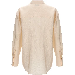 Beige Acetate Blouse