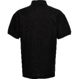Black Polyester Polo Shirt