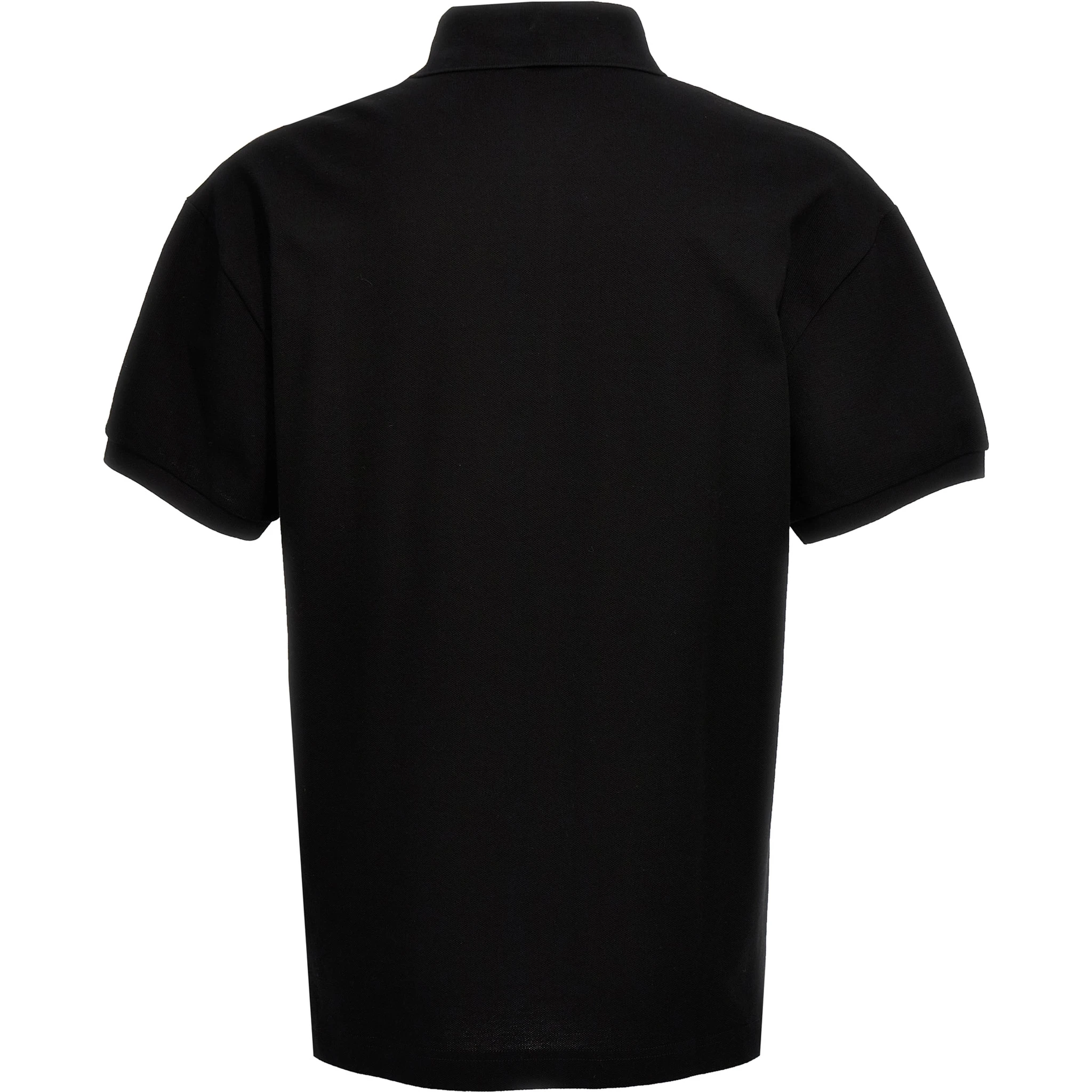 Black Polyester Polo Shirt
