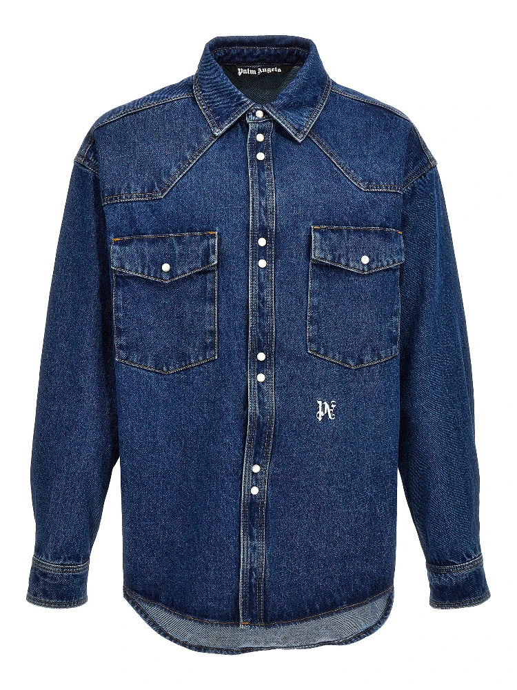 Blue Polyester Denim Jacket