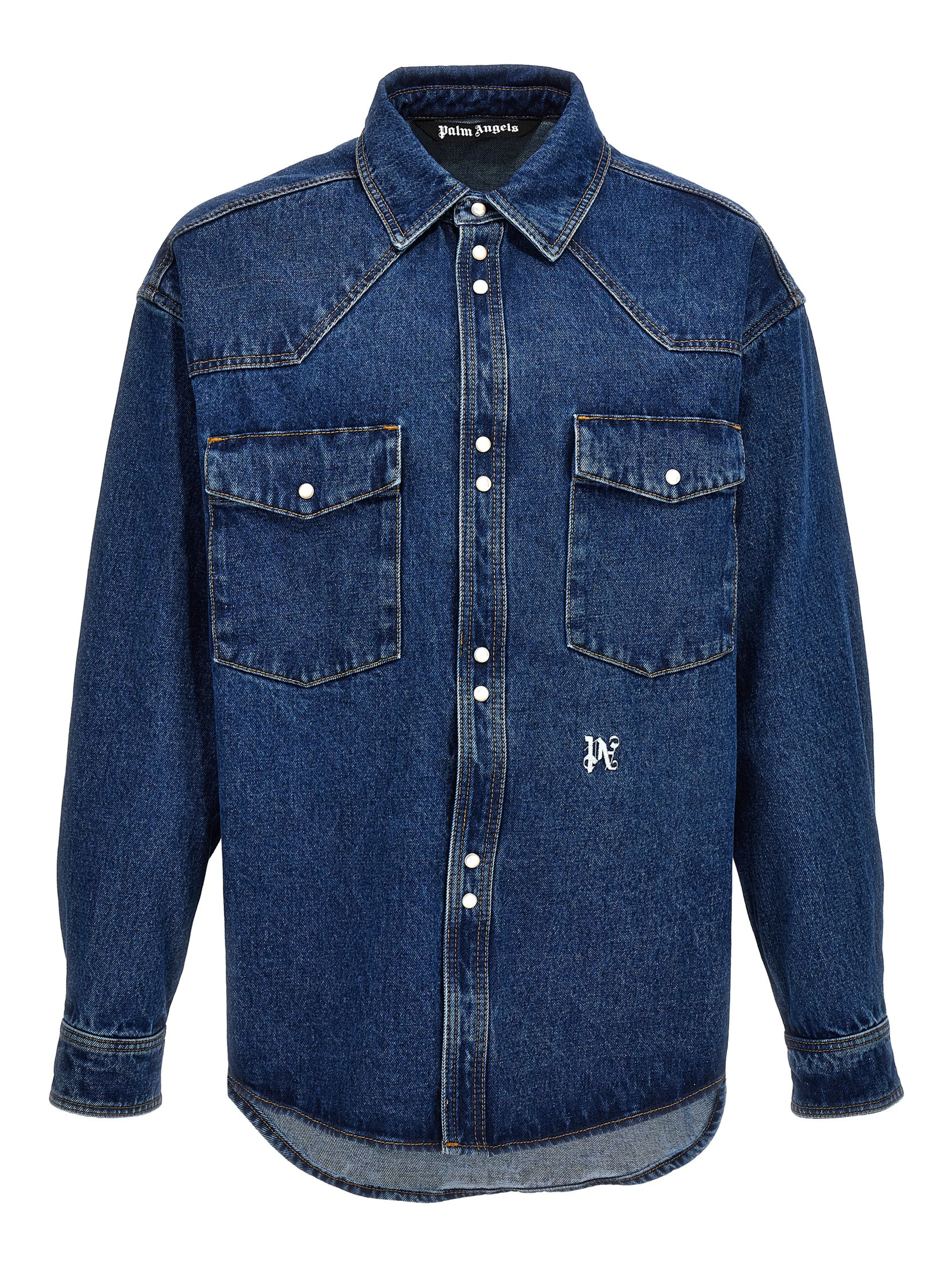 Blue Polyester Denim Jacket