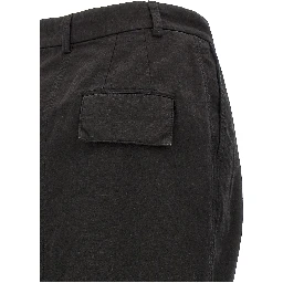 Black Cotton Mini Skirt